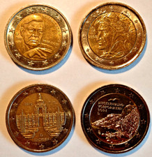 4X 2-Euro Coins, *POPULAR