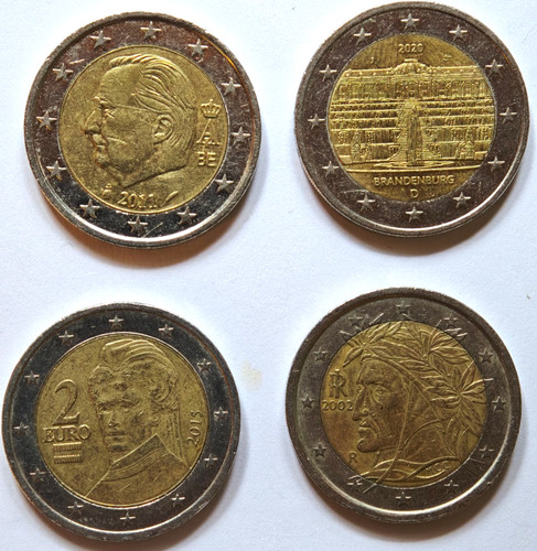 Euro coins popular - 2-euro, coins,
