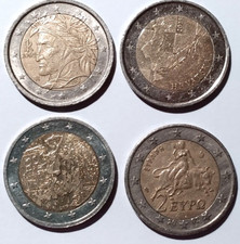 4X 2-Euro Coins, *POPULAR