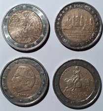 4X 2-Euro Coins, *POPULAR