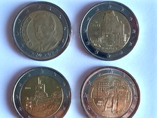 4X 2-Euro Coins, *POPULAR