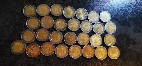 Euro commemerative coins - euro,